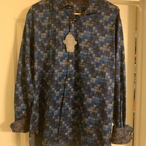 Visconti Black Button Down